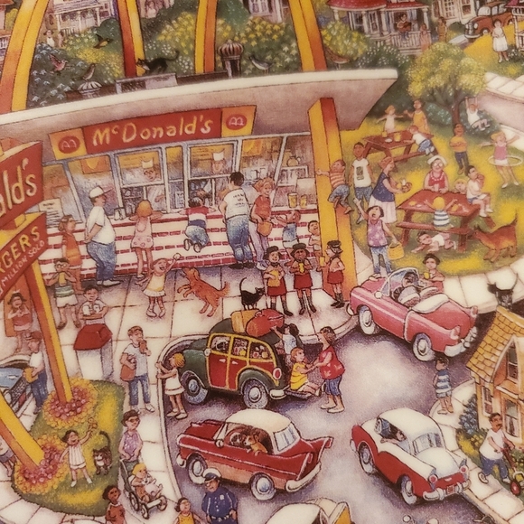 Vintage McDonalds Golden Moments Plate Bill Bell 1990s Ltd Edition Franklin Mint - Picture 2 of 3